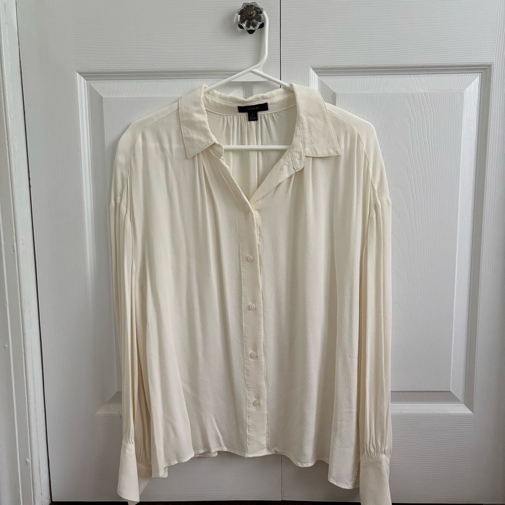 J. Crew • Crepe Button Down Blouse